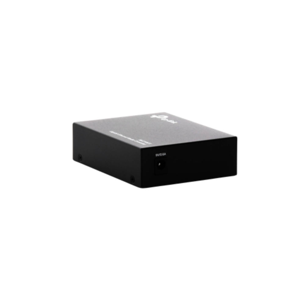 Convertidor Fibra optica Monomodo SC, 1 Puerto RJ45 10/100/1000 Mbps, Hasta 20 Km, Plug and Play