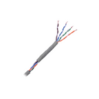 Cable Cat5e Alto Desempeño 100m (328 ft), Certificación ETL y UL, Gris, Uso Interior, para CCTV y Redes de Datos