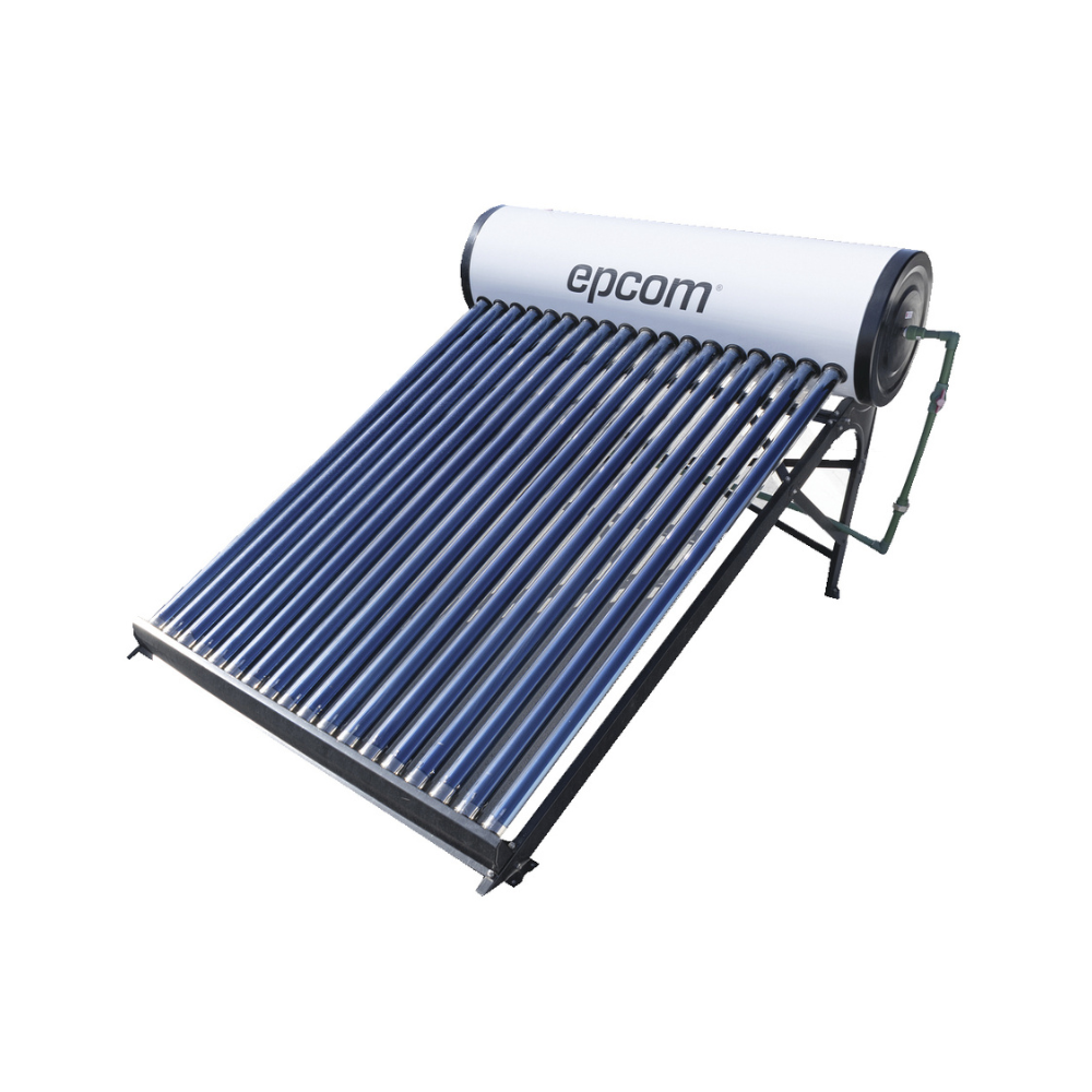 Bóiler Solar 180L, Baja Presión, 18 Tubos Vacío, Termotanque Inoxidable, Resistente a Granizo, Ánodo de Magnesio