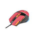 Mouse Gamer GETTTECH GPM-RGBWR-G1-RD 7200 DPI RGB USB Rojo/Naranja
