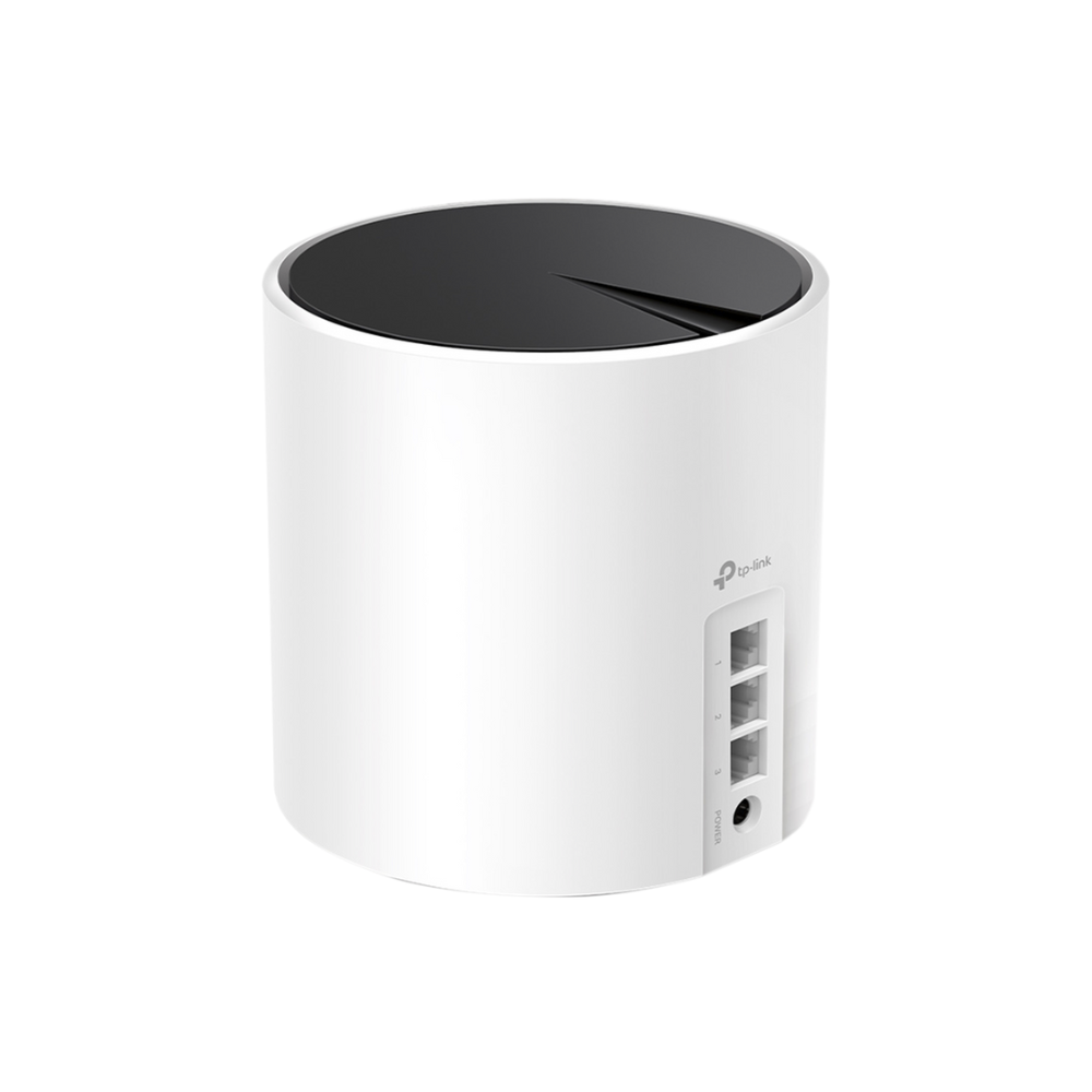 Kit 2 Routers Mesh para Hogar, Doble Banda Wi-Fi 6 AX3000 Mbps, 3 Puertos Gigabit WAN/LAN, 2 Antenas Internas, App Deco y Protección HomeShield