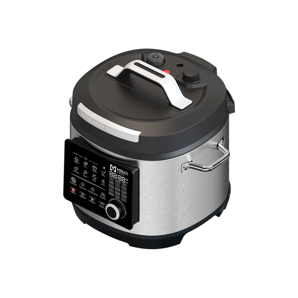 Olla de Presión Eléctrica Multifuncional Mirati Home 6L 1000W Acero Inoxidable 10 Funciones de Seguridad