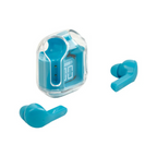 Audífonos Perfect Choice TWS Clearbeat Inalámbricos Estuche Transparente Bluetooth Azul