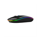 Mouse Nextep Inalámbrico Recargable Delgado/Silencioso, RGB, 1600 DPI, Negro NE-412N