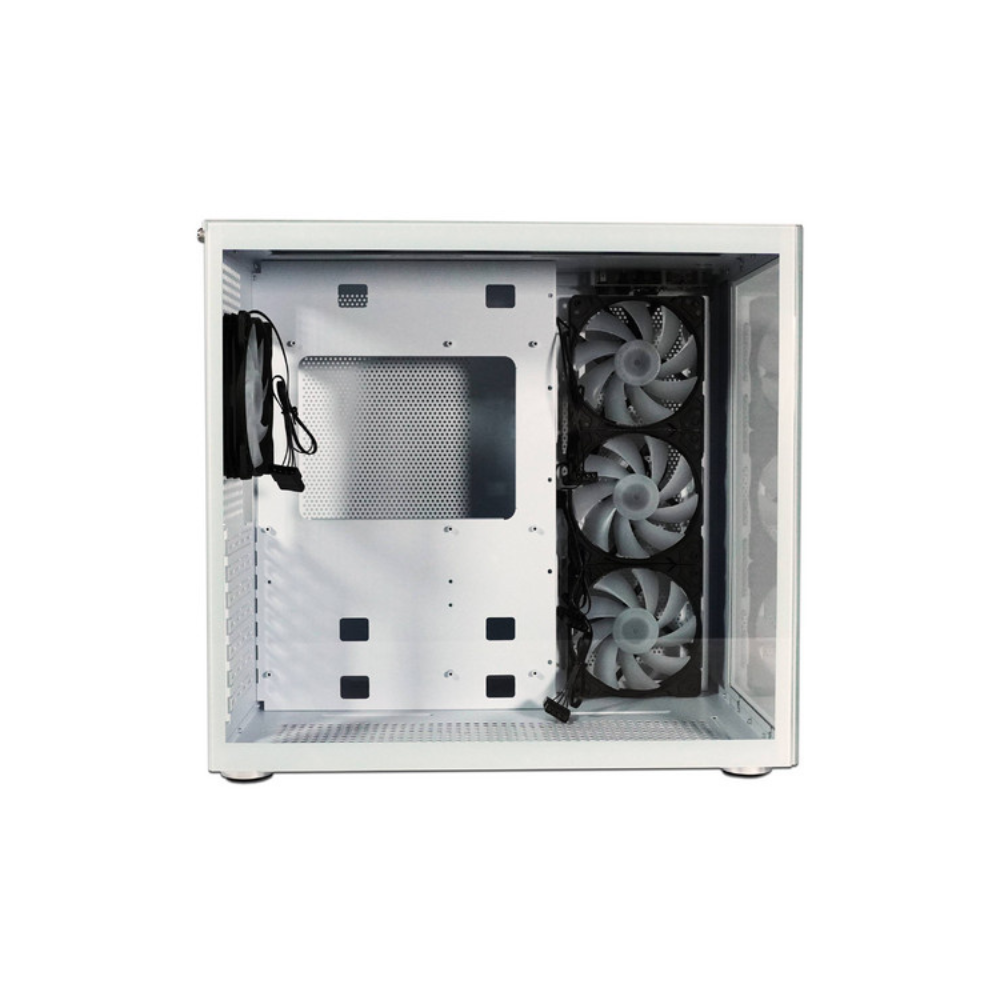 Gabinete Gamer Naceb ATX Nova color Blanco 4 ventiladores