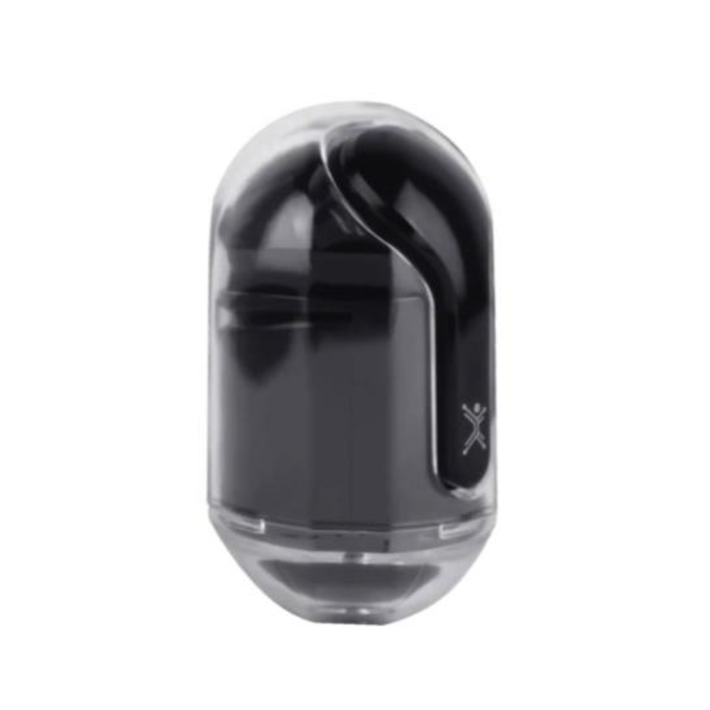 Audífonos Inalámbricos Perfect Choice TWS Clearbeat Estuche Transparente Indicador de Carga Negro