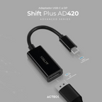 Adaptador Acteck USB-C a DisplayPort Video hasta 4K M-H (AC-934718)