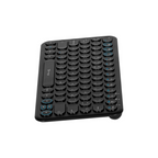 Teclado Vorago Slim Recargable Tipo C, 2 Bluetooth + Wireless Negro (KBW-400)