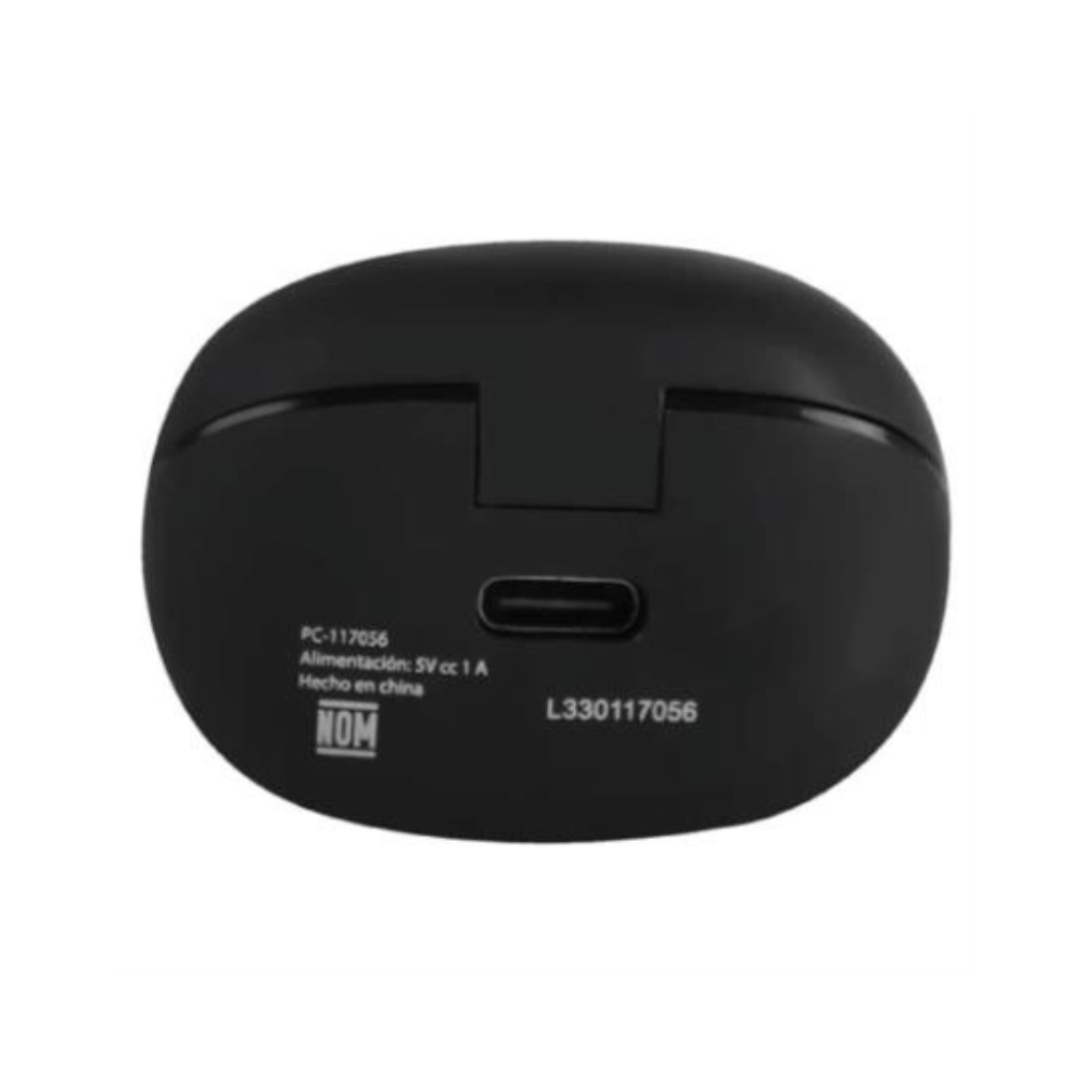 Audífonos Inalámbricos Perfect Choice TWS Mini Tiny Beats Indicador de Carga Negro