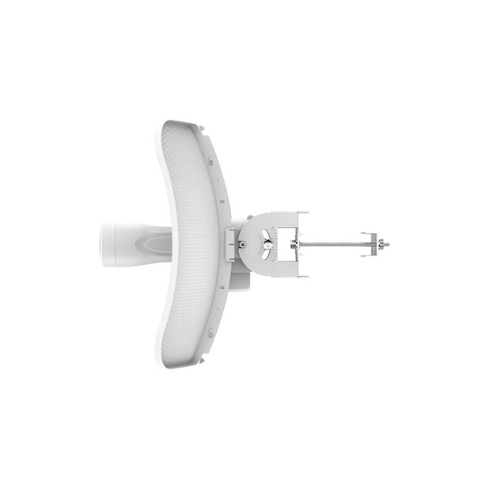 CPE Exterior 5 GHz 150Mbps con Antena Direccional de 23dBi, Potencia 23dBm, PoE Pasivo