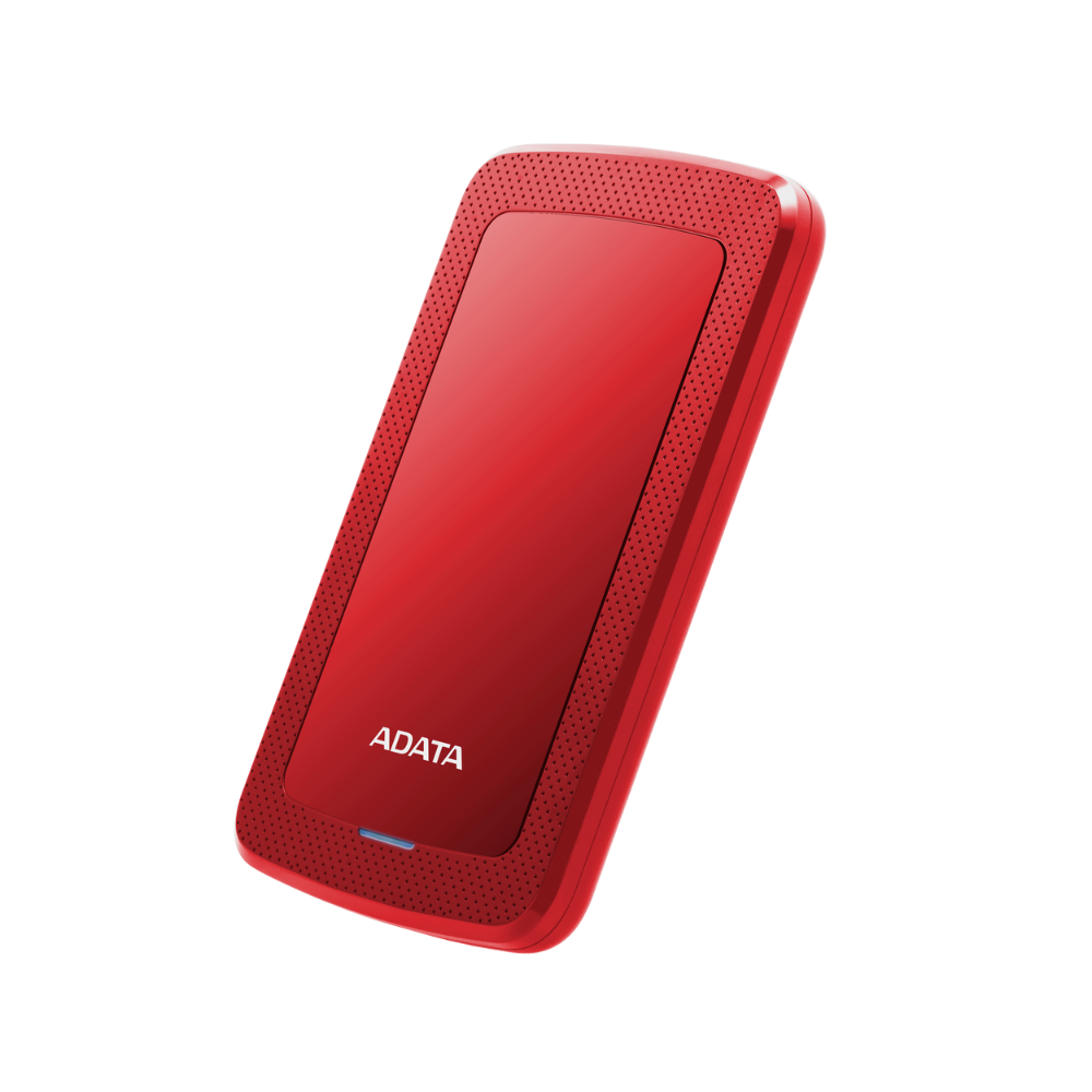Disco duro externo Adata 1TB, 2.5", USB 3.1, HV300 Slim, color rojo.