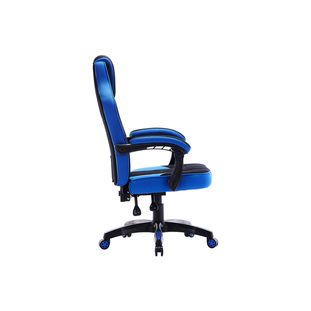 Silla Gaming Vorago Start The Game - Tela Reclinable, Negro/Azul (CGC301-BL)