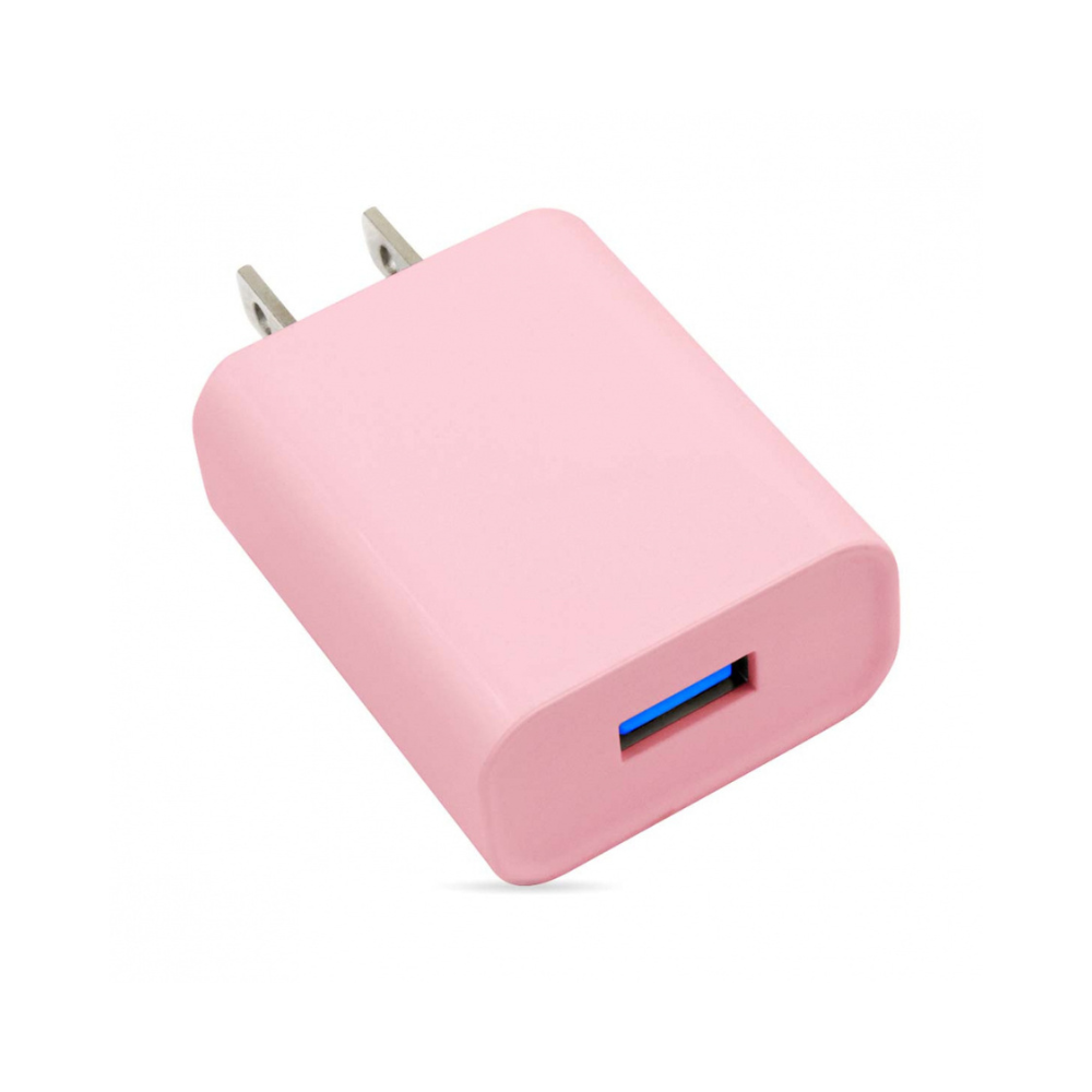 Cargador Brobotix Combo Carga Rápida USB V3.0 + Cable USB Tipo C Rosa