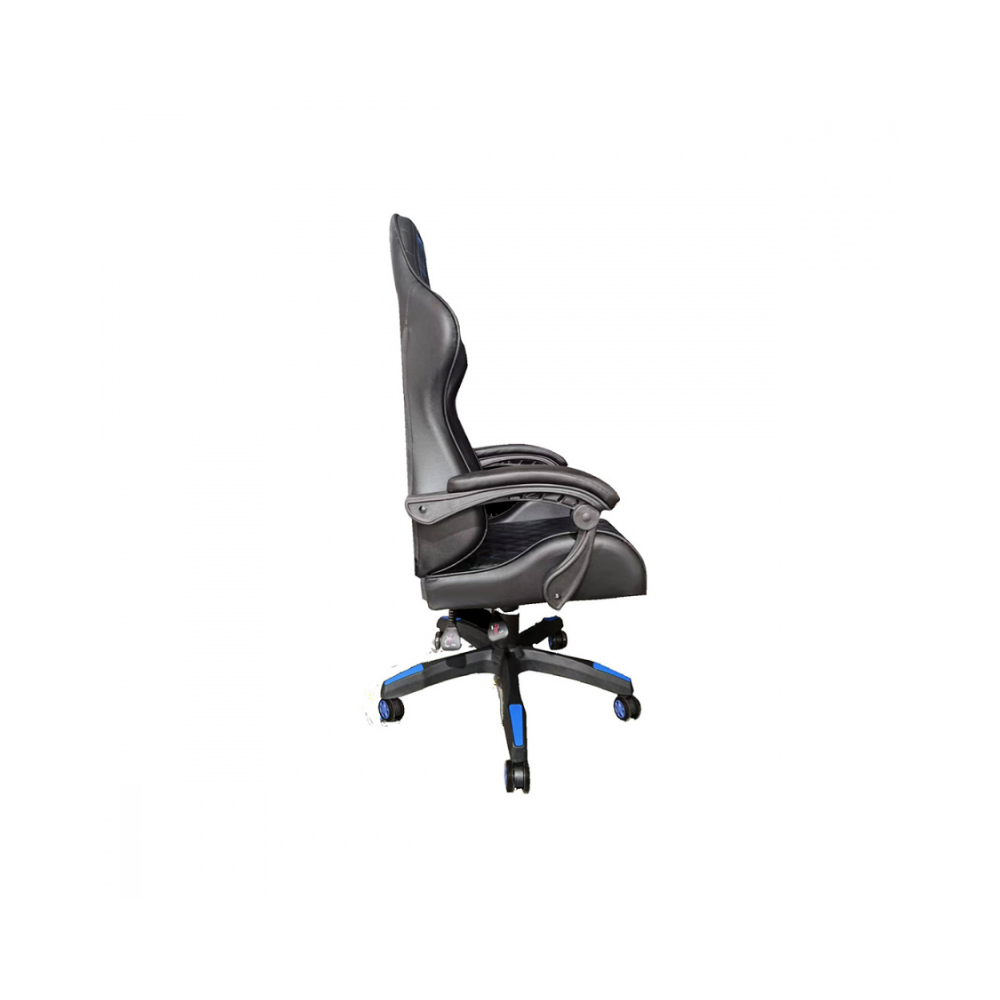 Silla Gamer Necnon NSG-01 - Foam, Clase 4, Cojín Lumbar y de Cabeza, Negro/Azul (NBSG0123C4)