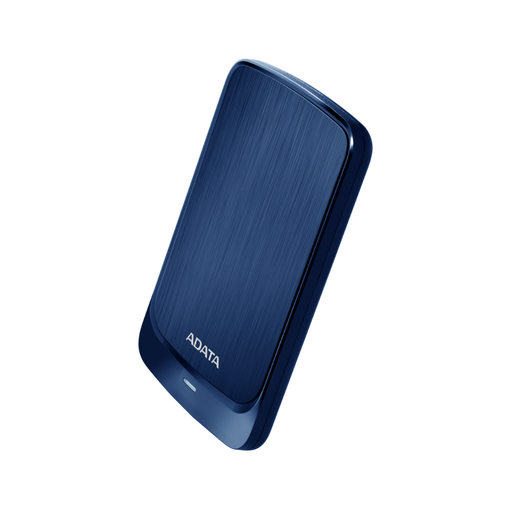 Disco duro externo Adata 1TB, 2.5", USB 3.2, HV320 Slim, color azul.