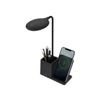 Cargador Inalambrico Acteck Energon Lumimate CI722, Lampara LED con Carga Inalambrica y Portalapices para Smartphones/iPhone, Negro