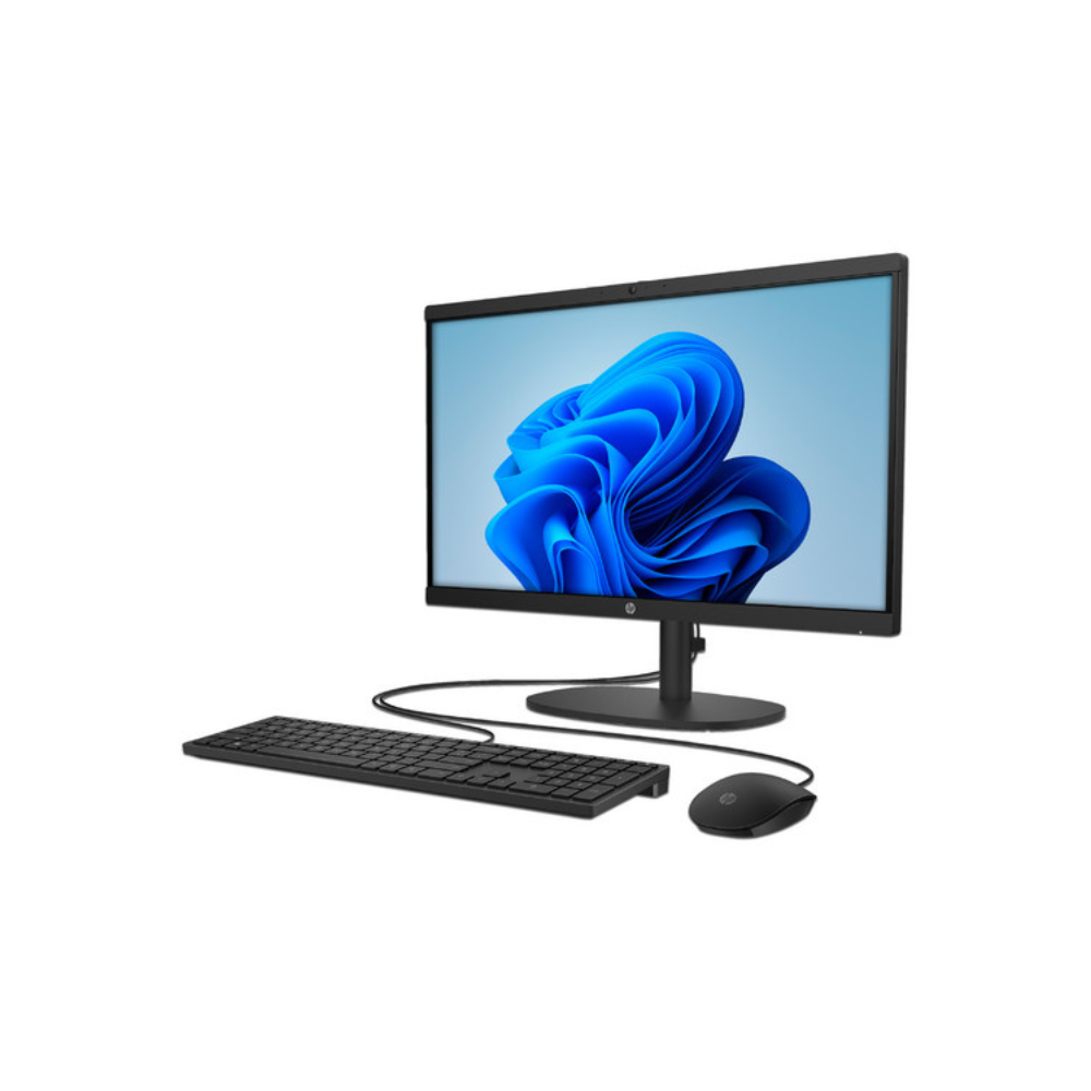 HP Consumo AIO 22-DG0009LA, Intel Celeron N100 3.4 GHz, 8GB, 128GB SSD, 21.5" FHD, Win 11 Home, 1-1-0, negro