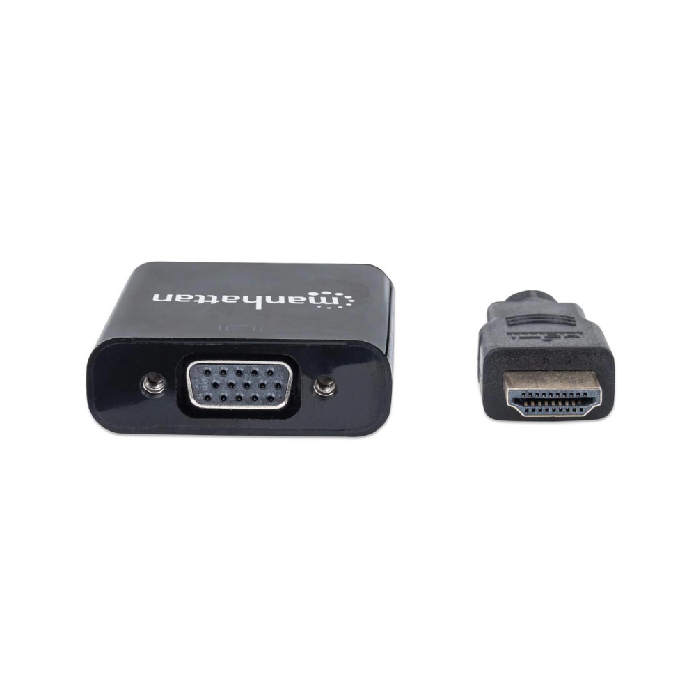 Convertidor Manhattan de Video HDMI a SVGA, Negro (151436)