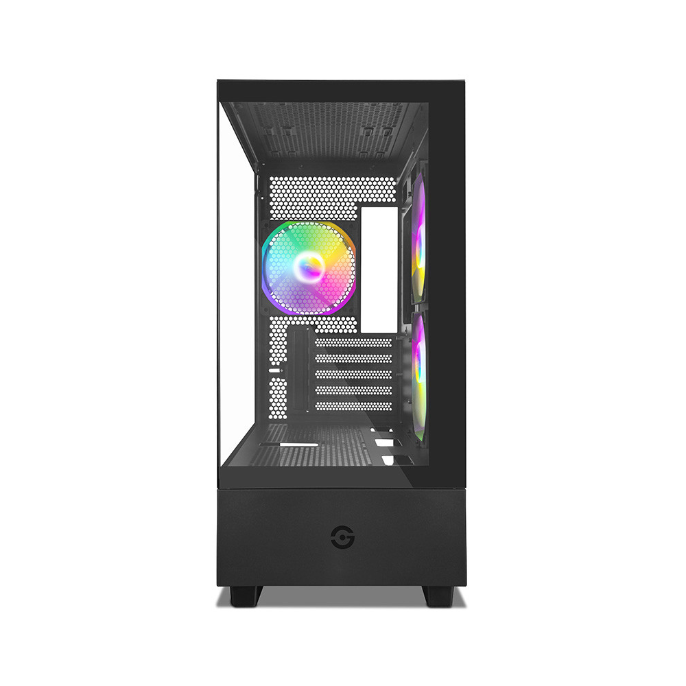 Gabinete Gamer GETTTECH GCM-550AC-02 Fish Tank M-ATX Sin Fuente