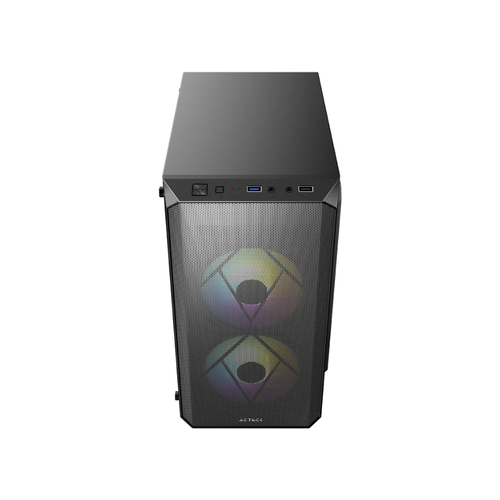 Gabinete Acteck Doom M-ATX Fuente ATX Plus 500W USB 3.0 Negro — Modelo AC-935739
