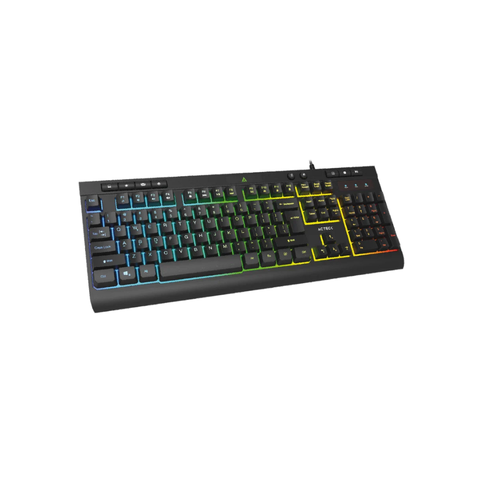 Teclado Acteck Aurean TA477G Alámbrico USB RGB Negro (AC-936743)