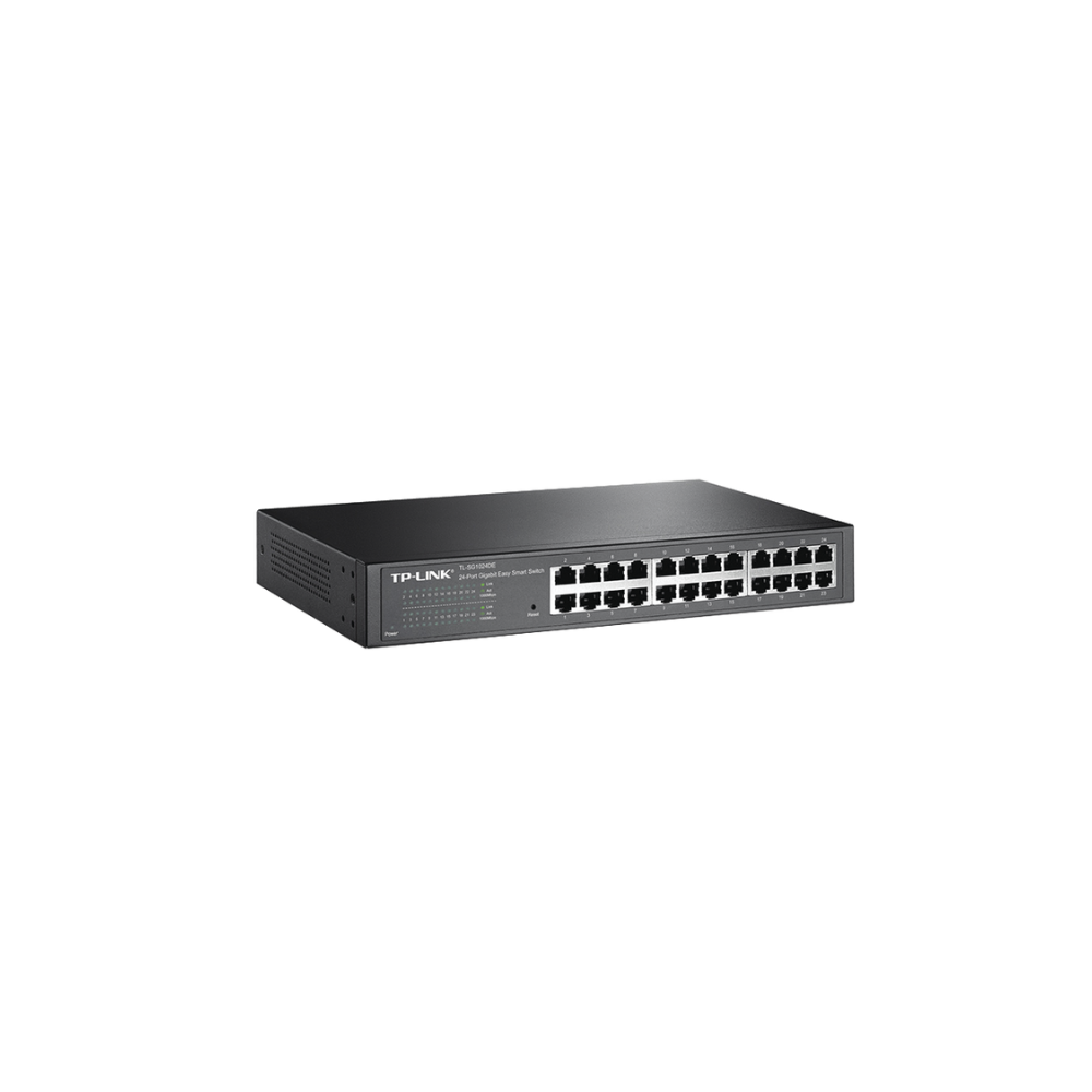 Switch Gigabit No Administrable 24 Puertos 10/100/1000Mbps, Escritorio/Rack