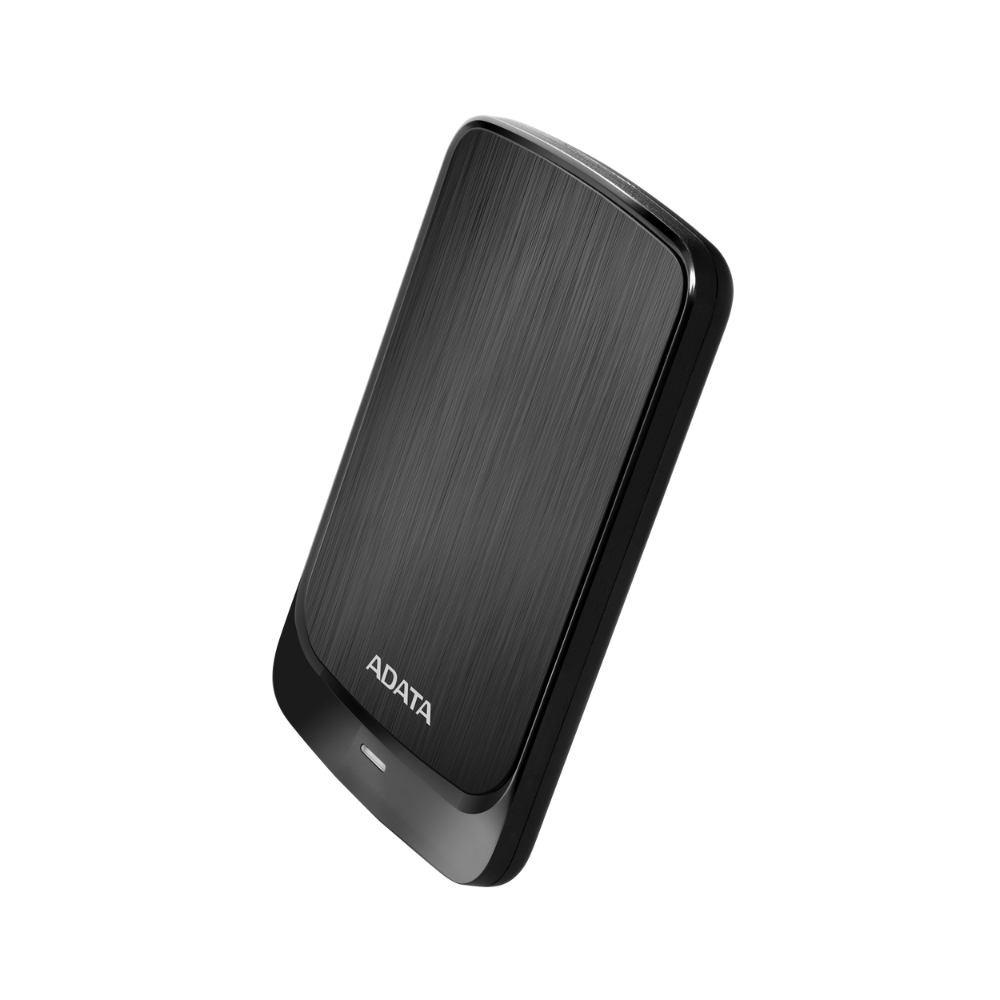 Disco duro externo Adata 1TB, 2.5", USB 3.2, HV320 Slim, color negro.