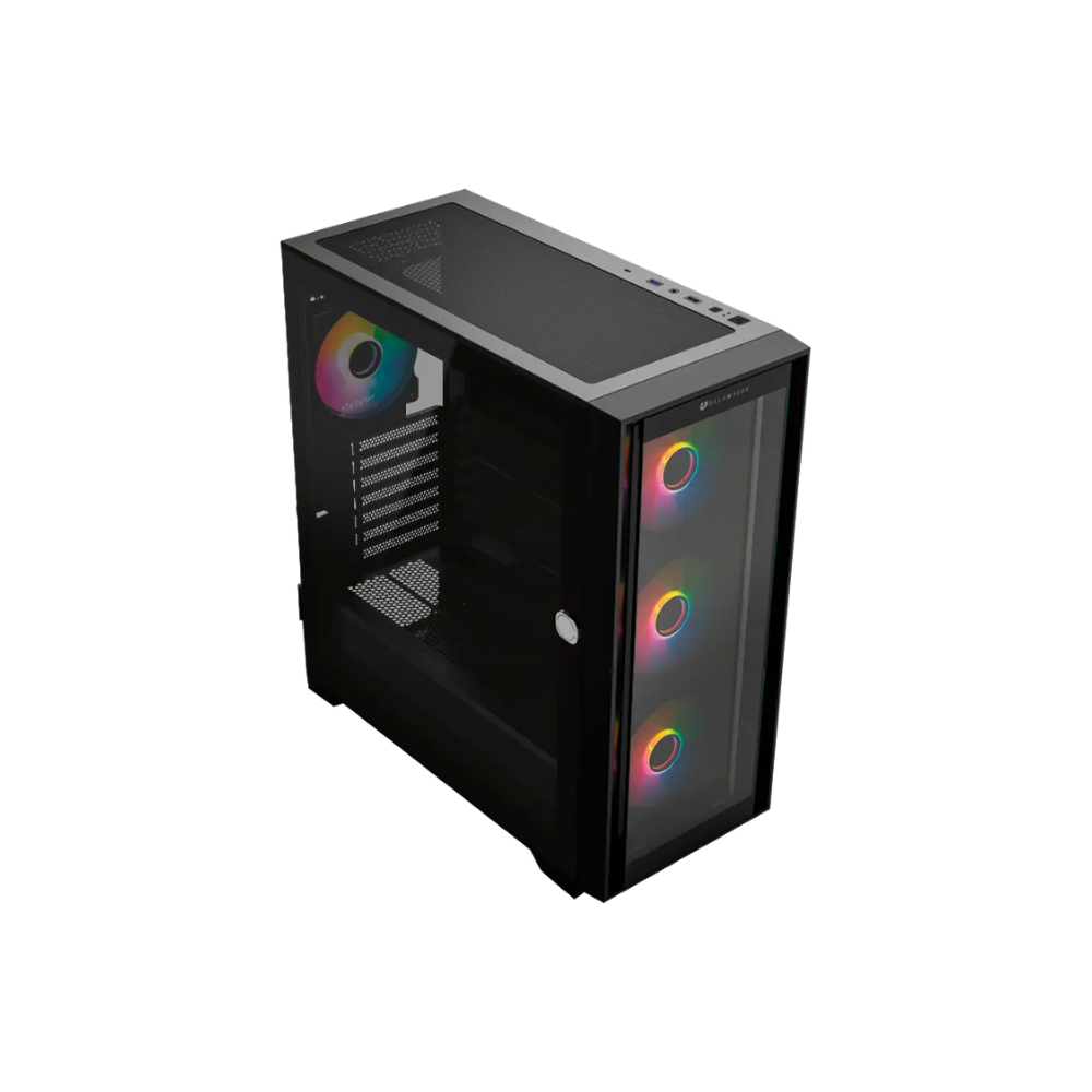 Gabinete Balam Rush Full Torre Carbon 9000, USB 3.0, 2.0 y C, 4 Ventiladores, Negro (BR-938754)