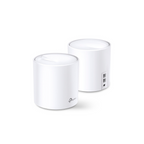 Kit 2 Routers Mesh para Hogar, Doble Banda Wi-Fi 6 AX1800 Mbps, 2 Puertos Gigabit WAN/LAN, 2 Antenas Internas, App Deco y Proteccion HomeShield