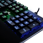 Teclado Gamer Yeyian YAT1803 Flare Serie 2000 Mecánico Switch Rojo RGB