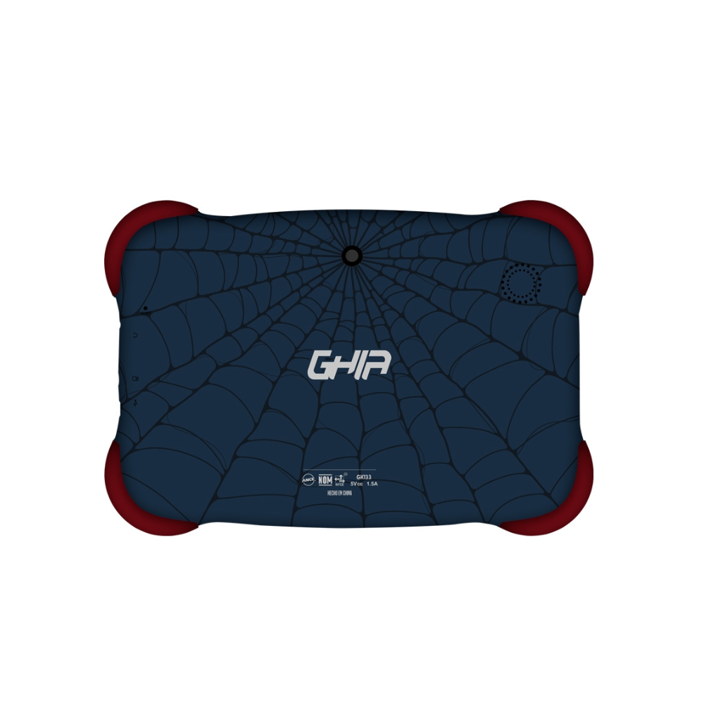 Tablet Ghia Kids 7", Quad Core A133, 2GB RAM, 32GB, Doble Cámara, WiFi, Bluetooth, 2500mAh, Android 13 Go, Azul Oscuro