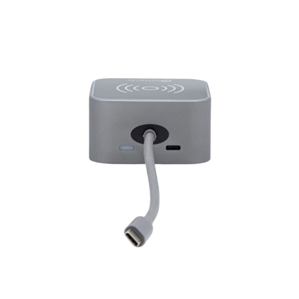 Docking Station GETTTECH GHW-69401 con RJ45, PD, SD/TF, USB, HDMI, Thunderbolt y Cargador Inalámbrico