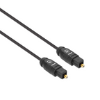 Cable Óptico Manhattan Audio Toslink M-M 5.0M Negro (356091)