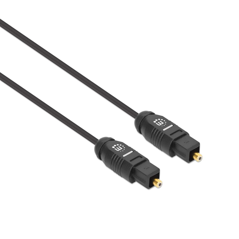 Cable Óptico Manhattan Audio Toslink M-M 5.0M Negro (356091)
