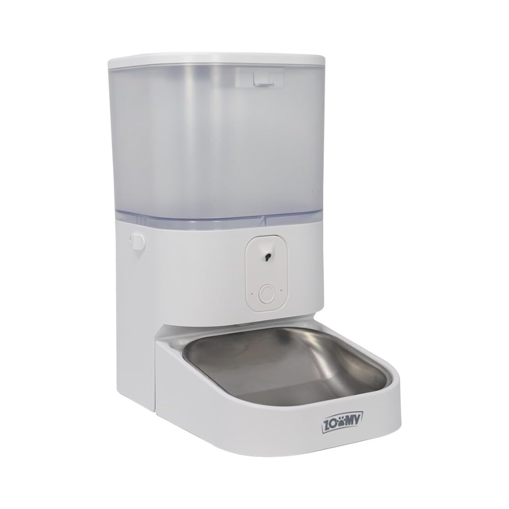 Comedero Inteligente con Cámara para Mascotas 6L Control por App Plato de Acero Inoxidable