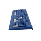 Teclado Slim Getttech Azul Español USB con Reposamanos (GGK-ESMWR-02-BL)
