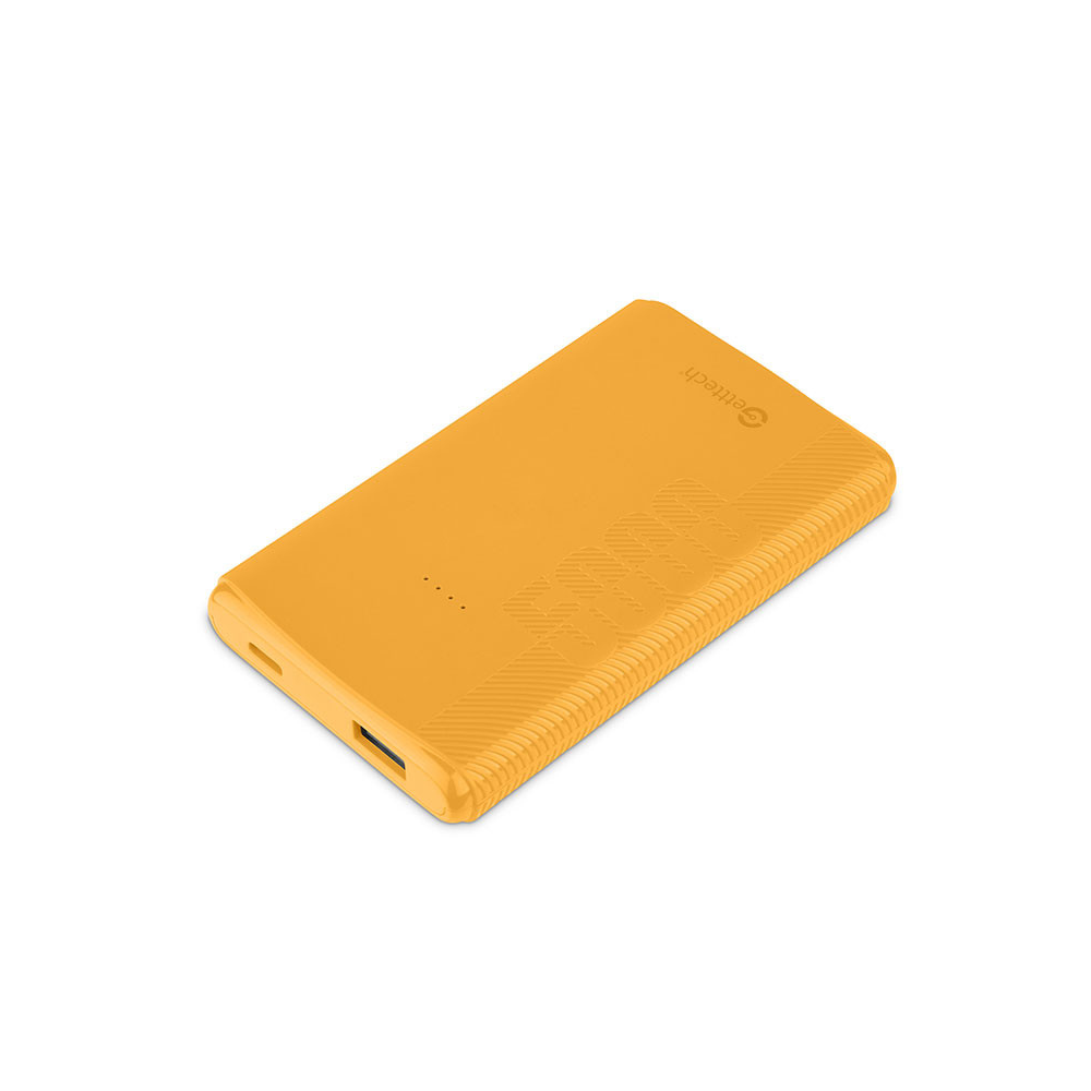 Power Bank GETTTECH GBN-E5KCS-01 Amarillo con USB-C 5000 mAh