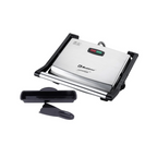 Panini Grill Koblenz PGKM-1500 I, 4 rebanadas, termostato automático, asas de tacto frío, bandeja colectora y espátula, 1500W