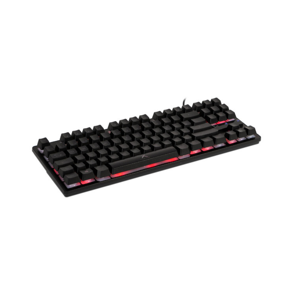 Teclado gamer Xzeal XST-300 alámbrico 87 teclas LED color negro