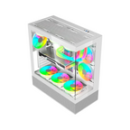 Gabinete Balam Rush Tank 9200 Media Torre USB 3.0 3 Ventiladores ARGB Blanco — Modelo BR-938730