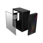Gabinete Acteck Kioto Compact Micro Tower RGB USB 3.0 500W Acrílico — Modelo AC-933070