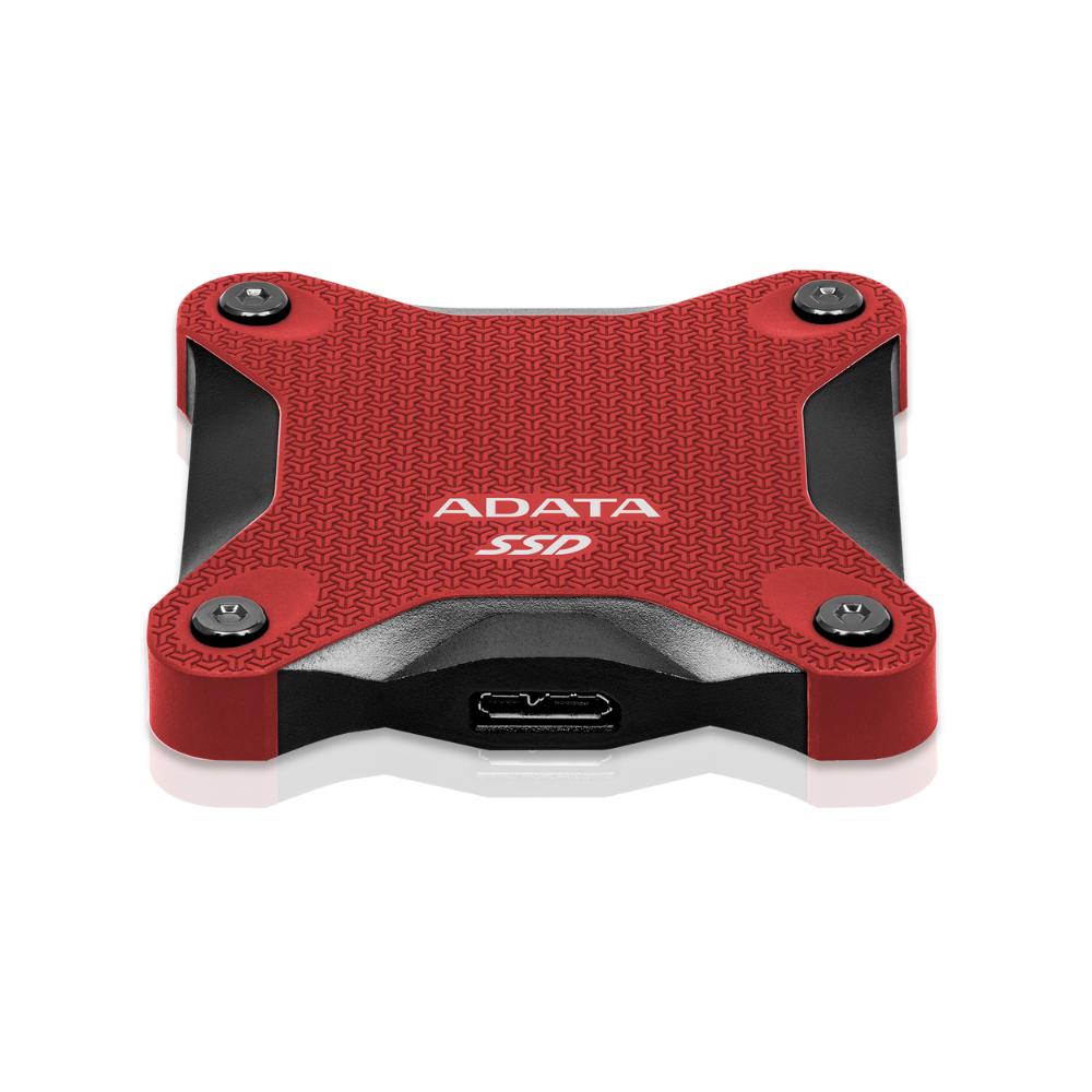 Unidad de Estado Solido Externo ADATA SD620 de 1TB, USB 3.2, Rojo.