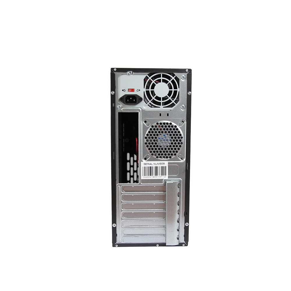 Gabinete GETTTECH GG-1801 ATX con Fuente 500W, 1 Ventilador, 2 USB 3.0, Negro