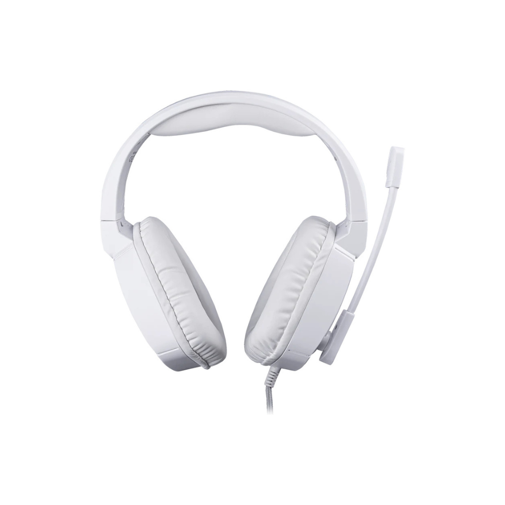 Audífonos Diadema TechZone NASA Alámbricos 3.5mm USB RGB Blanco con Micrófono