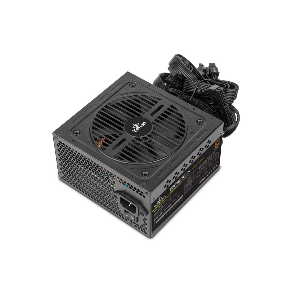 Fuente de Poder Yeyian Raiden 750W 80 Plus BK Non-Modular