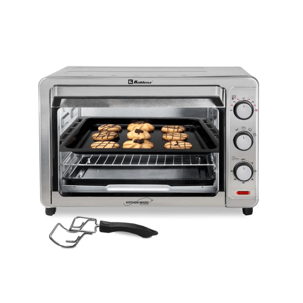 Horno eléctrico y convección Koblenz HKM-1500 S, 32L (9 rebanadas de pan), 3 funciones de cocción, termostato de 100-250 grados, 1500W