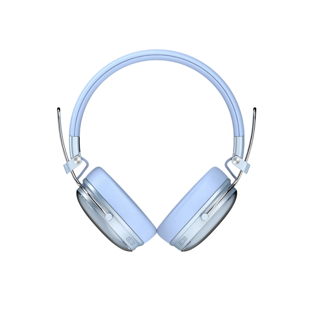 Audi­fonos Inalambricos Acteck Over Ear Luxe Chic HP710 Azul Bluetooth 5.4 Cancelacion de ruido Hi­brido Microfono Omnidireccional