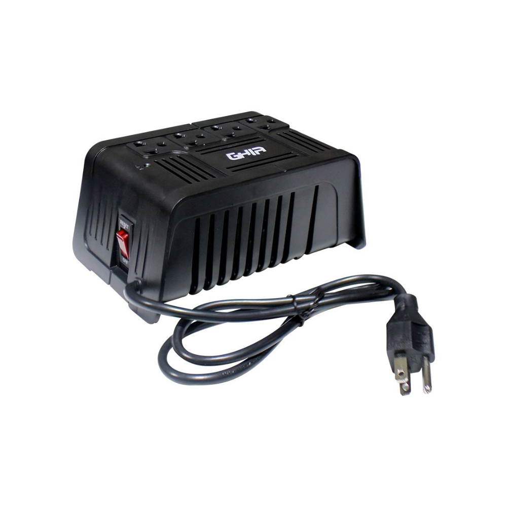 Regulador de Voltaje GHIA 1000VA 400W 4 Salidas