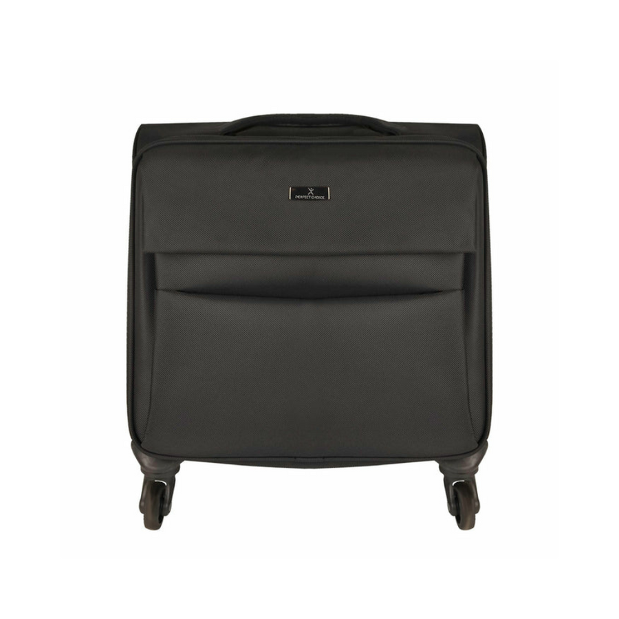 Maleta de Viaje con Rotación 360° y Trolley con Compartimento para Laptop 15.6" Perfect Choice Prit Negro