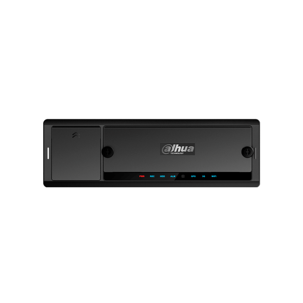 DVR Móvil Dahua DHI-MXVR4104-GFWI - 4 Canales HDCVI 1080p + 4 Canales IP, H.265, GPS, 4G, WiFi, Soporta 1 HDD de 2.5"